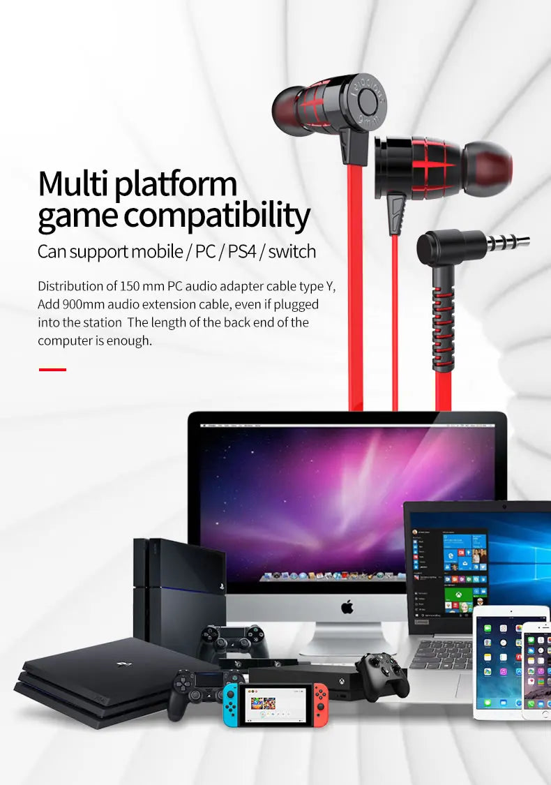 G25 Headset Gamer Headphones Wired Earphone Gaming Earbuds With Mic For Pubg PS4 CSGO Casque Phone Tablet Laptop Universal Game
