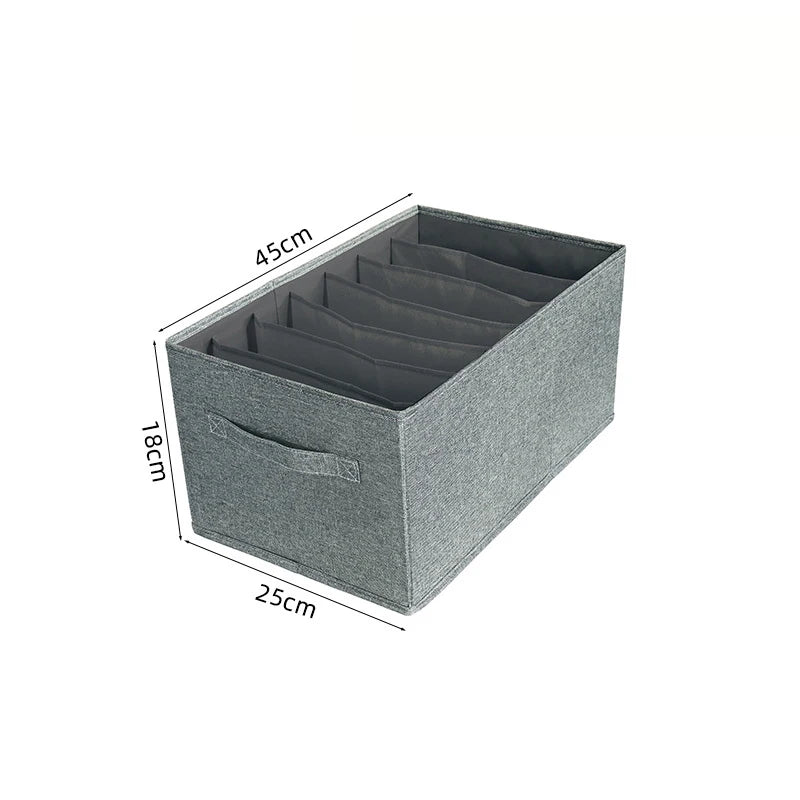 Washable Wardrobe Clothes Organizer Foldable Closet Divider Underwear Drawer Mesh Separation Box for T-shirt,Legging,So