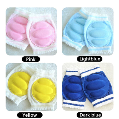 1Pair Baby Knee Pads for Crawling with Sponge，Anti-Slip Knee Pads Leg Warmers Protective Cover for Unisex Babies Infant Toddler