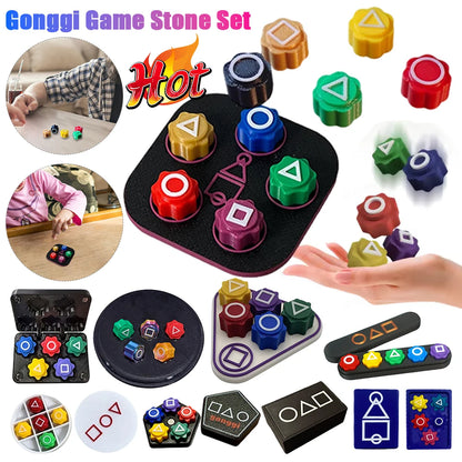 Gonggi Game Korean Folk Game Traditional Play Game Family Stone Catching Party Board Games Hand Eye Coordination Training Toy