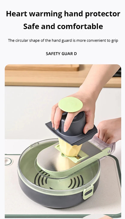 11 in 1 Multifunctional Vegetable Slicer Cutter Shredders Slicer With Basket Fruit Potato Chopper Carrot Sliced and Diced