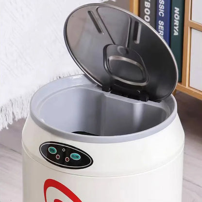 Smart Trash Can Automatic Sensor Waste Bins with Lid Creative Bathroom Wastebasket Living Room Kitchen and Home Large Capacity