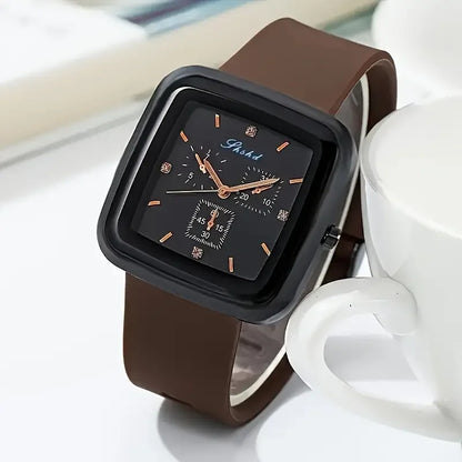 [Popular Choice] Minimalist Sports Quartz Watch for Men and Women - Fashion Analog Silicone Strap