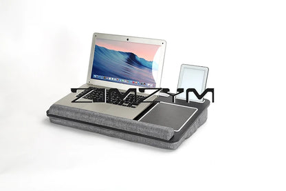 Lap Desk With Pillow Cushion Portable Laptop Desk With Wrist Rest, Mouse Pad, Phone Holder Computer Laptop Stand
