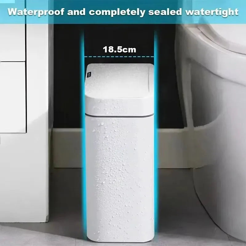 15L smart sensor trash can Contactless Narrow Smart trash can Smart sensor smart home Home Office Bathroom trash can