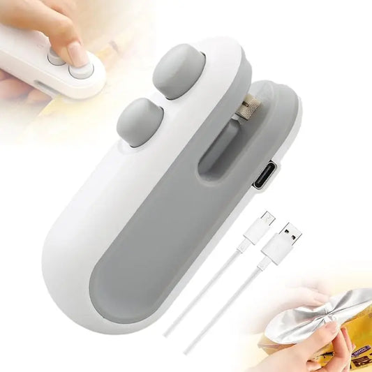 Mini Heat Bag Sealing Machine Portable Plastic Bags Packing Sealer for Snacks Home Handheld Sealer Food Packaging Heat Sealer