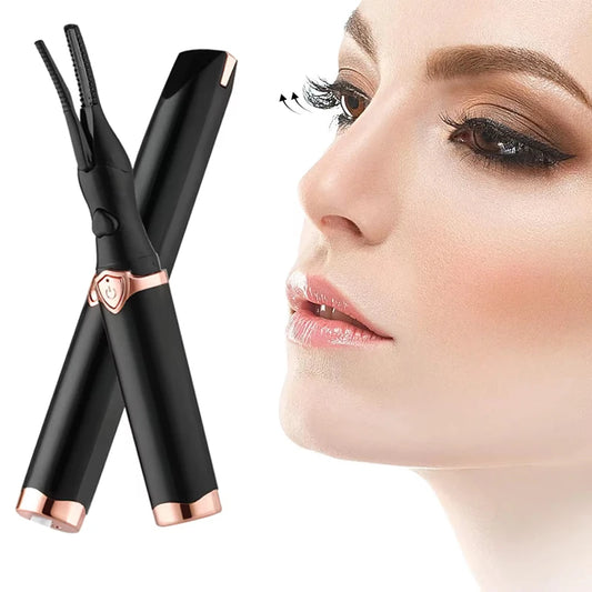 Electric Eyelash Curler Heated Eyelash Curler Portable USB Rechargeable Quick Natural Long Lasting Curling