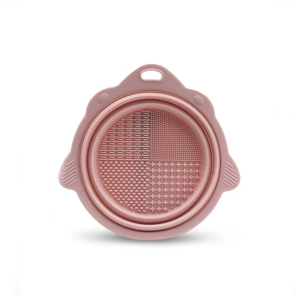 Makeup Brush Cleaner Cleaning Bowl Brush Tool Set Thorough Cleaning Without Hurting Bristles Wet & Dry Powder Puff Dry Cleaner