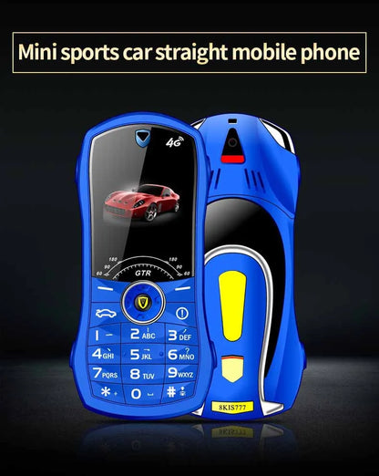 Car Model Mobile Phone 1.8 inch Push Button Mini Car Shape Key Student Dual Sim Telephone MP3 Real Vibration No Camera Cellphone