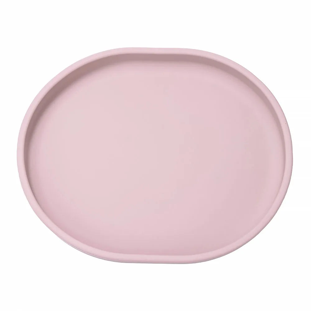 Baby Safe Silicone Dining Plate Suction Cartoon Children Dishes Feeding Toddler Training Tableware Retro Kids Smile Face Plate