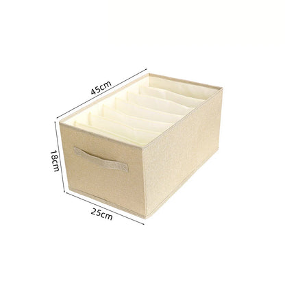 Washable Wardrobe Clothes Organizer Foldable Closet Divider Underwear Drawer Mesh Separation Box for T-shirt,Legging,So