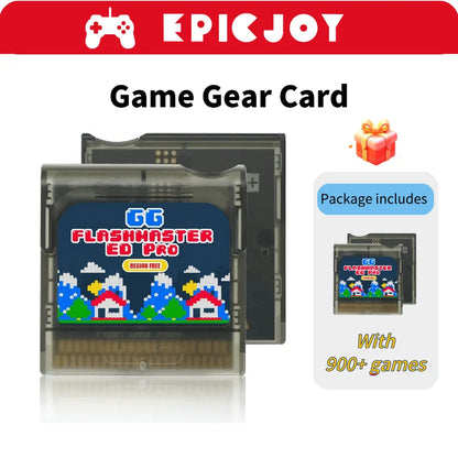 Game Gear Game Card FlashMaster Cart With 8GB TF Card Preloaded With 900+ Games For Sega Game Gear GG Console
