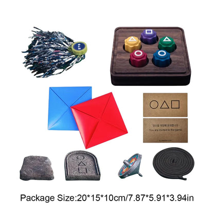Korean Folk Game Set Gonggi Game Jebi Chagi Biseokchigi Paeng-y DDAKJI Korean Traditional Play Game Family Travel Game