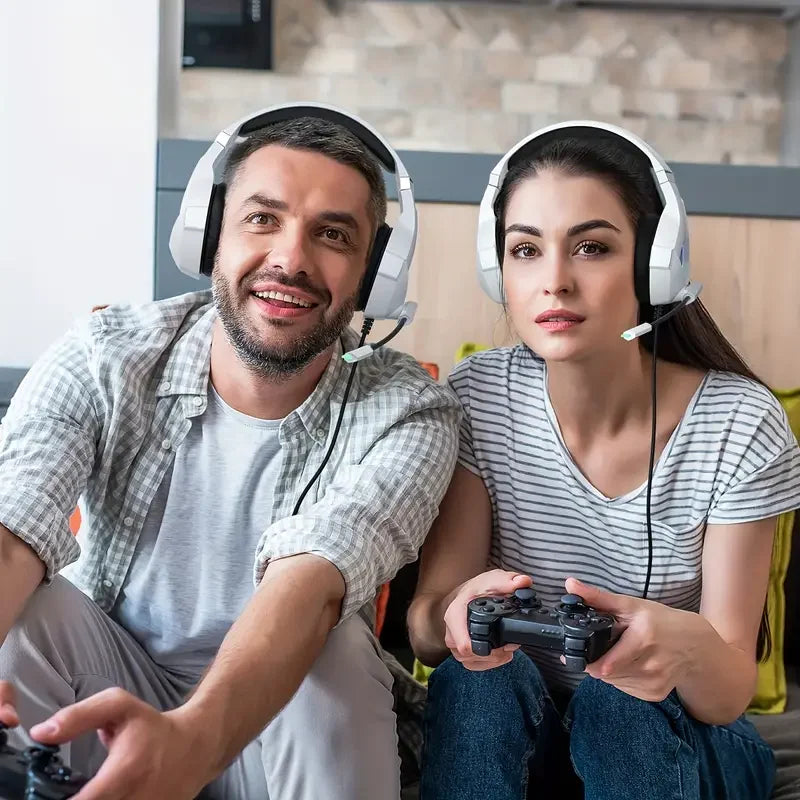 Gaming Headset Wired Headphones With Microphone Stereo Earphones Deep Bass For PC Computer Gamer Laptop Music wired Earphones
