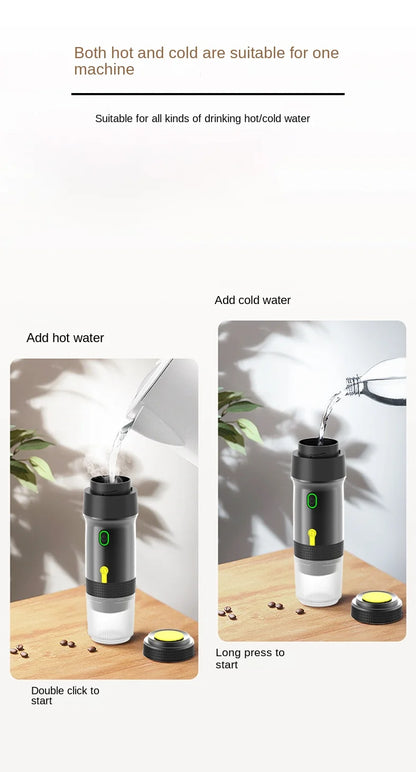 Portable Fully Automatic Espresso Capsule Coffee Machine For Large and Small Capsules Of Coffee Powder Electric Coffee Machine
