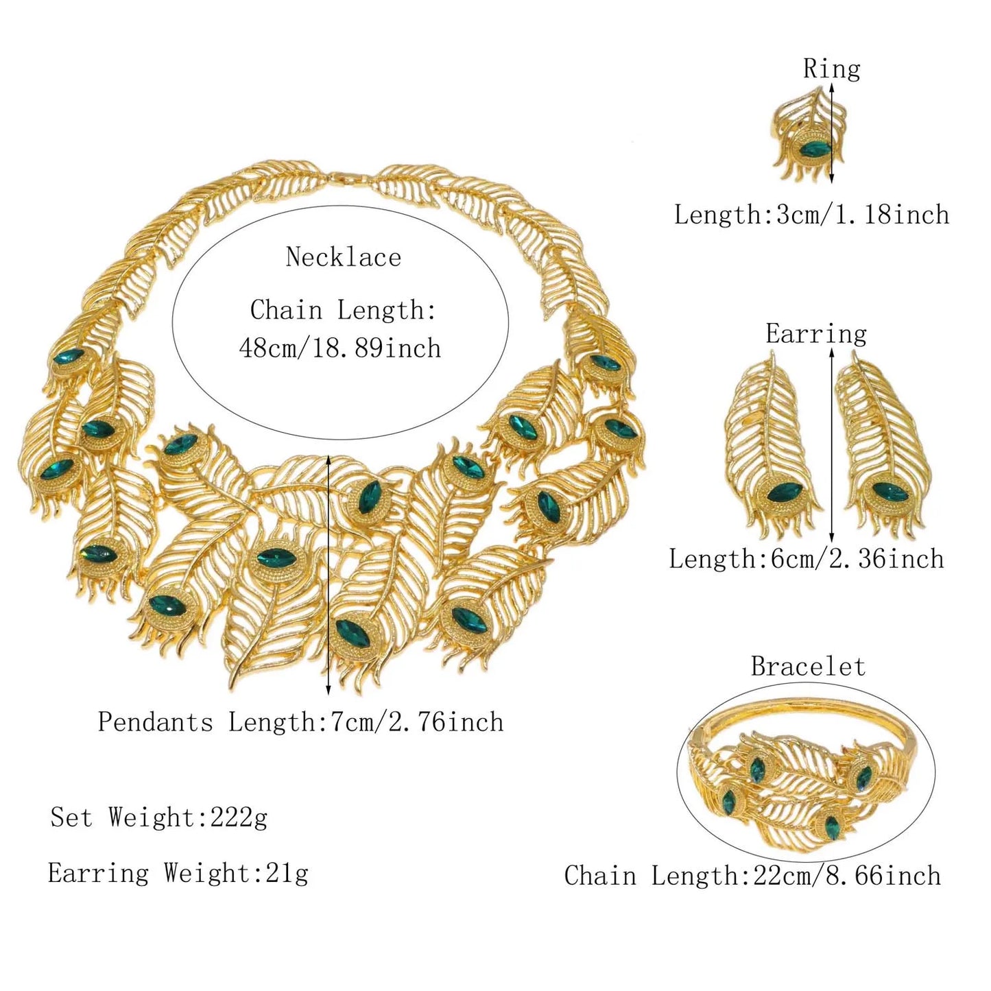 Luxury Woman Long Necklace Unique Design Italian Wedding Party Earrings Bracelets Gold Plated Jewelry Accessories High Quality