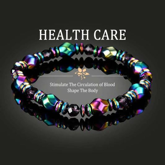 Colored Magnetic Energy Bracelet For Man Health Care Therapy Slim The Body Irregular Natural Stone Bracelets Gifts For Friend