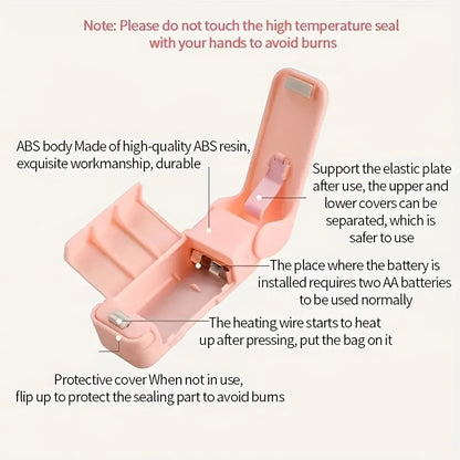 Mini Sealing Machine Small Household Plastic Sealing Machine Snacks Moisture-proof Sealing Artifact Portable Pressure Plastic