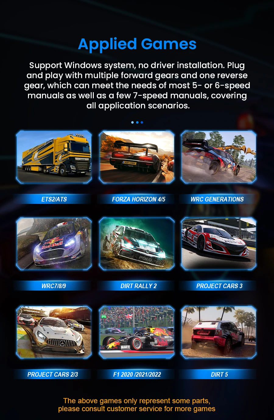 SIMSONN Sim Racing Gear Shifter Magnetic Induction Driving simulator Games Manual Gear h Gear For PC logitech g29 g27 g25 g920