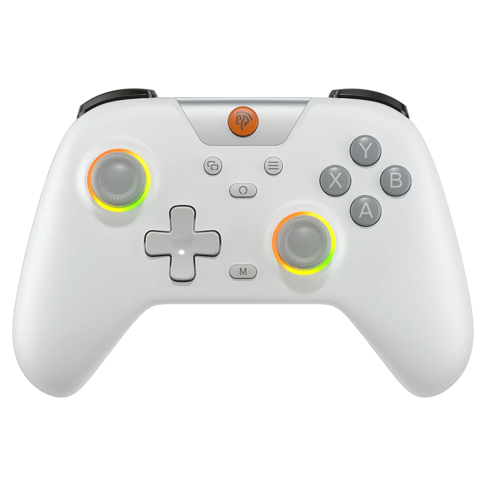 EasySMX X05 Wireless Gamepad, RGB Bluetooth Gaming Controller for PC/Phone/Switch/ Steam/TV, Hall Joysticks Effect