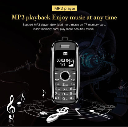 New Mini Mobile Phone X8 0.66" 2G GSM Unlocked Telefone Dual SIM Bluetooth Dialer MP3 Recording Finger Size Small Cellphone