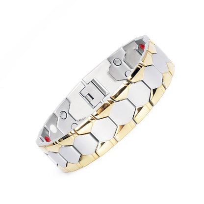 Healthy Magnetic Energy Bracelet Fashion Geometric Men Jewelry Personality Accessories Removable Promote Metabolism Health Chain