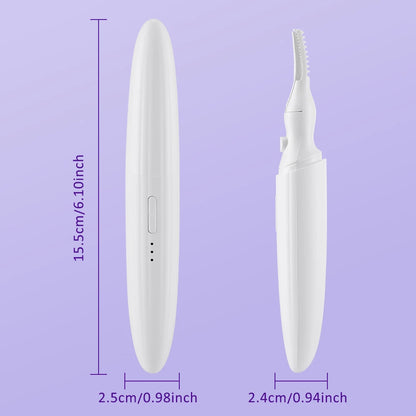 Electric Eyelash Curler Electric Heated Eyelash Curler Long Lasting Eyelash Curling Clip Device Create Perfect Curled Eyelashes