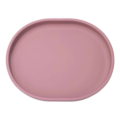 Baby Safe Silicone Dining Plate Suction Cartoon Children Dishes Feeding Toddler Training Tableware Retro Kids Smile Face Plate