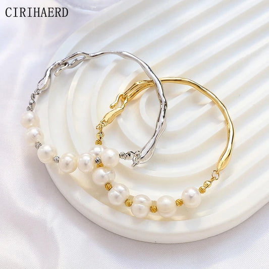 Branch Half Ring Bracelet 14K Gold Plated Irregular Connections Curved Tube For DIY Women's Jewelry Bracelet Making Accessories