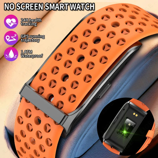 2025 New Smart Health Wristband Fitness Tracker Screenless Smart Watch for Men Women Sports Heart Rate Monitor Activity Bracelet