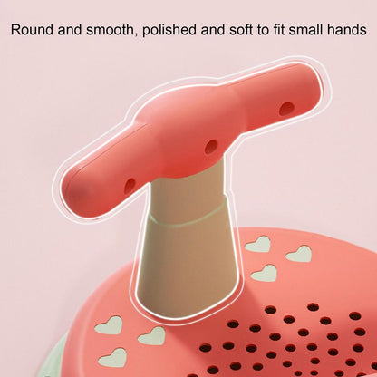 Baby bathtub seat is safe, non slip, and suitable for newborn baby care. Adorable shower seat for children aged 6-18 months