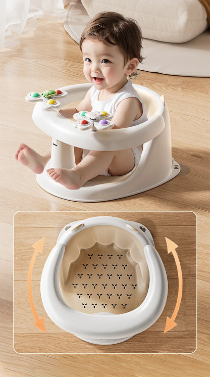 Baby bath seat baby bath seat bath stool sitting handy gadget bathtub sit bath learning seat kidsnon-slip