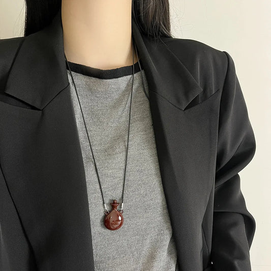 Bottle Necklace Long Luxury Sweater Chain New