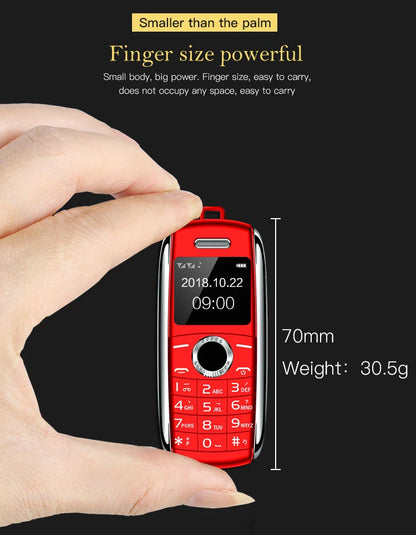New Mini Mobile Phone X8 0.66" 2G GSM Unlocked Telefone Dual SIM Bluetooth Dialer MP3 Recording Finger Size Small Cellphone
