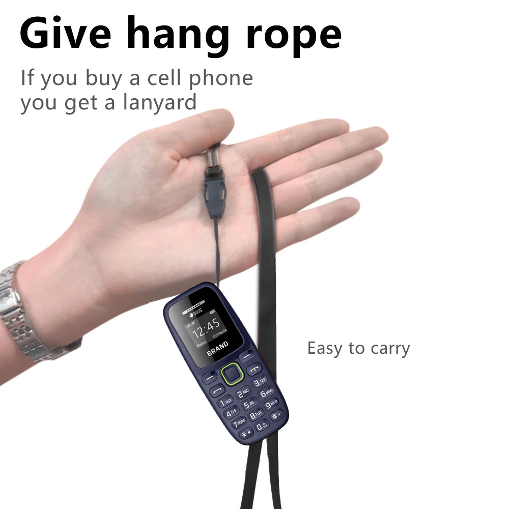 BM310 Small Mobile Phones Unlocked Bluetooth Earphone Telephone Low Radiation Automatic Call Recording Dual SIM Small Cell Phone
