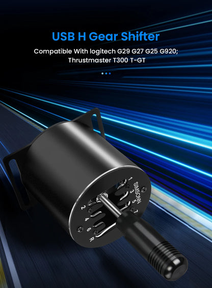 SIMSONN Sim Racing Gear Shifter Magnetic Induction Driving simulator Games Manual Gear h Gear For PC logitech g29 g27 g25 g920