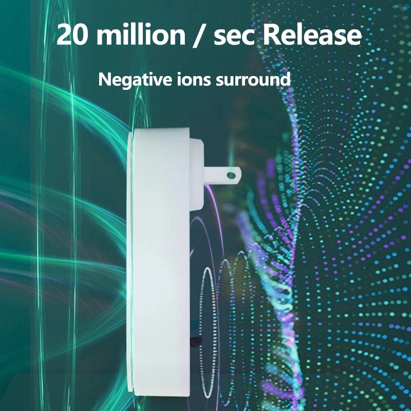 New Portable Air Purifier Anion Air Purification Air Freshener Ionizer Cleaner Dust Cigarette Smoke Remover Toilet Pet Deodor