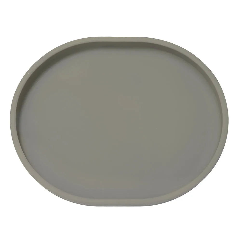 Baby Safe Silicone Dining Plate Suction Cartoon Children Dishes Feeding Toddler Training Tableware Retro Kids Smile Face Plate