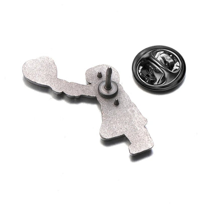 Banksy Art Enamel Pin Flower Thrower Girl With Balloon Always Hope Brooch Lapel Backpack Badge Jewelry Gift For Friends