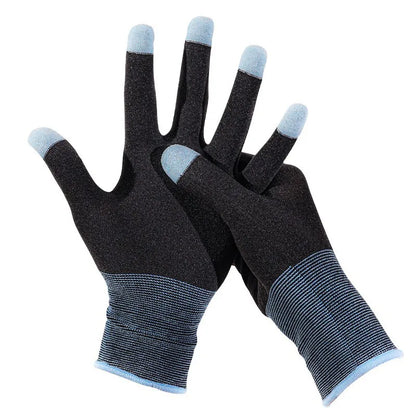 1 Pair NEW E-Sports Mobile PUBG Game Finger Gloves Silver Fiber Anti Slip Ultrathin Sweat Resistance Breathable Gaming Fingertip