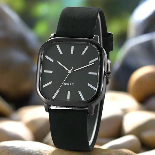 Minimalist Women's Watch Square Dial Pu Leather Strap Quartz Writwatch Female Girls Relogio Leisure Clock Elegant Reloj Saati