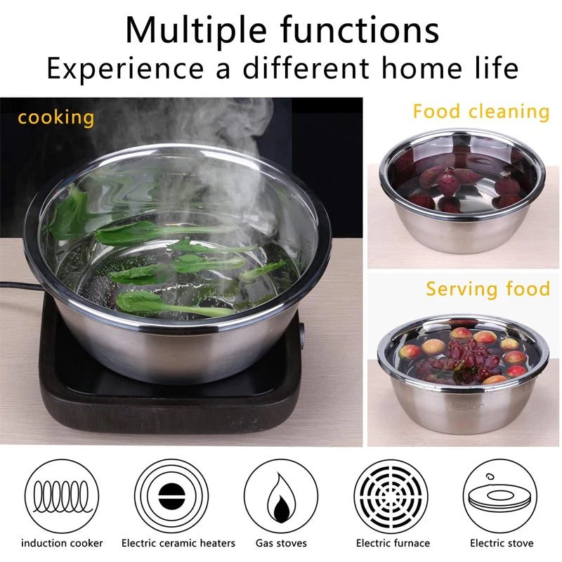 3 In 1 Vegetable Slicer Cutter Drain Basket Stainless Steel Vegetable Julienne Grater Salad Maker Bowl Kitchen Accessories