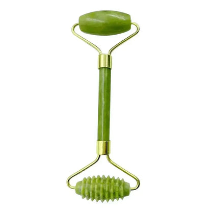 Jade Roller and Gua Sha set Spa Grade Face Massager 100% Authentic Stone Reduces Puffiness Wrinkles  Reveals