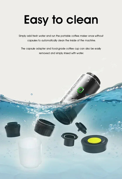 NEW Portable Coffee Machine 3-in-1 Wireless Electric Espresso Coffee Maker for Capsule Coffee Powder Travel Camping Coffee Maker