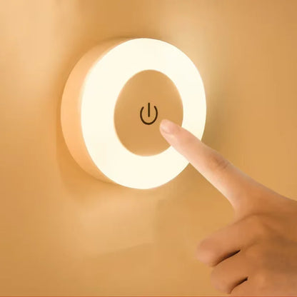 0.6W LED Night Light Wall Nights Lamp Wireless Rechargeable Touch Light With Magnetic Dimmable Baby Nursery Lamp For Kitchen