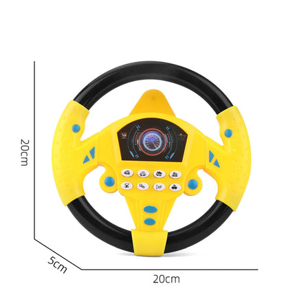 Simulate Driving a Car, Steering Wheel, Electric Toy Sound, CHILDREN'S Music Education, Pushing a Cart, Driving a Vocal Toy