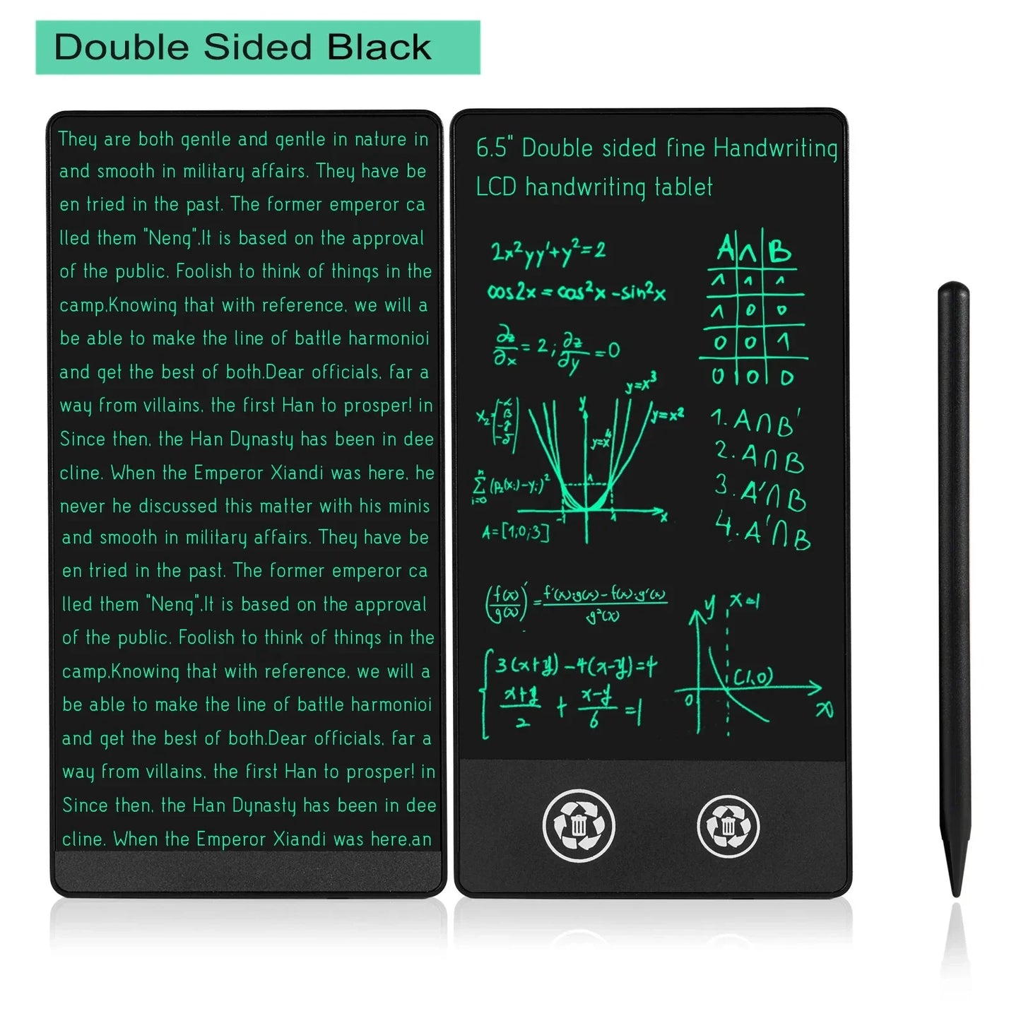 6.5-inch Full Screen Superfine Handwriting LCD Writing Tablet Meeting Content Magnetic Sketch Pad Liquid Crystal Drawings Board