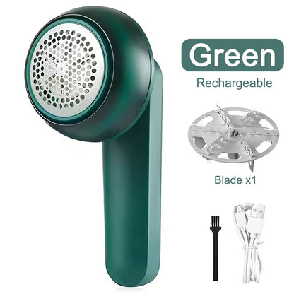 Electric Lint Remover Shaving for Clothes Fuzz Pellet Sweater Fabric Hair Ball Trimmer Portable USB Rechargeable Detachable