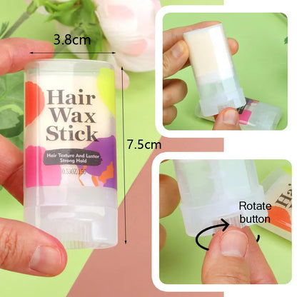 Hair Wax Stick For Fly Aways Frizzy Hair Portable Hair Styling Pomade Stick 1Pcs Travel Size Slick Back Baby Hairs Edge Control