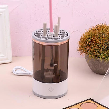 3 In 1 Electric Makeup Brush Cleaner Automatic Spinner Makeup Brush Holder Stand Women Lazy Cleaning Brush Washer Quick Dry Tool
